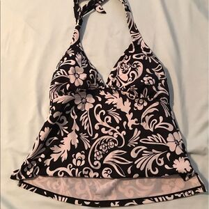 Jantzen black & white tankini top